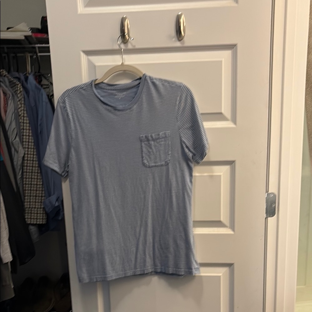 Structure Blue Short Sleeve Tee Casual Comfort